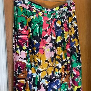 Beautiful pleated silk skirt.